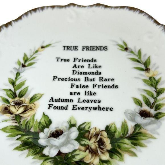 True Friends Gold Rimmed Wall Plate by Dee Bee Co. - Picture 3 of 5